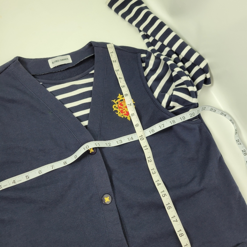 Alfred Dunner Cotton Nautical Sweater Sz Large - Picture 6 of 8